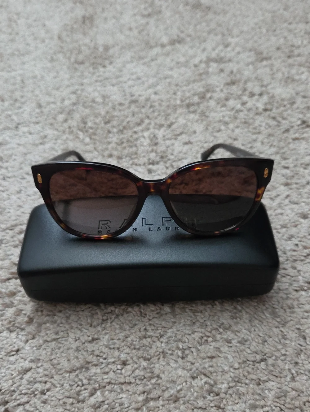 Ralph Lauren RA5305U Cat's Eye Sunglasses in Black Havana ASO Kate Middleton